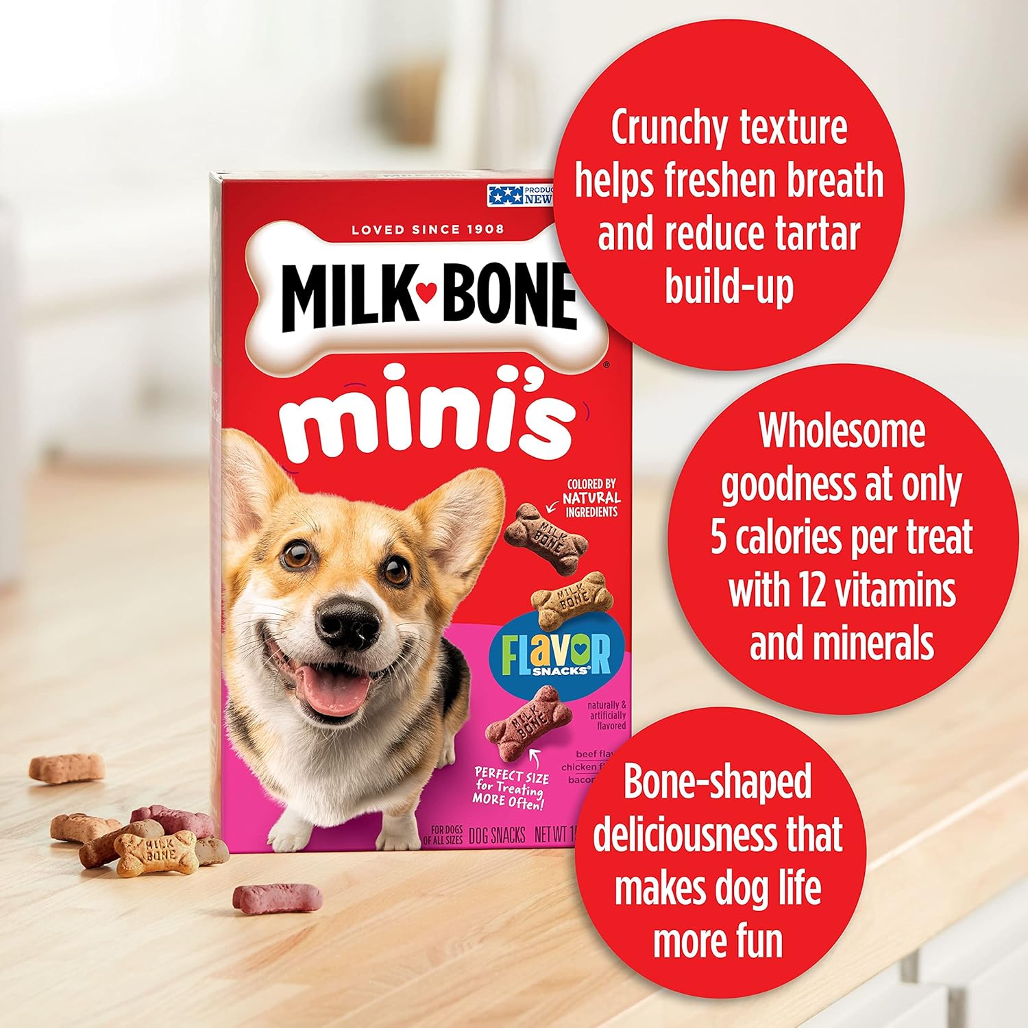 Milk-Bone Mini’s Flavor Snacks Dog Treats, 36 Ounce