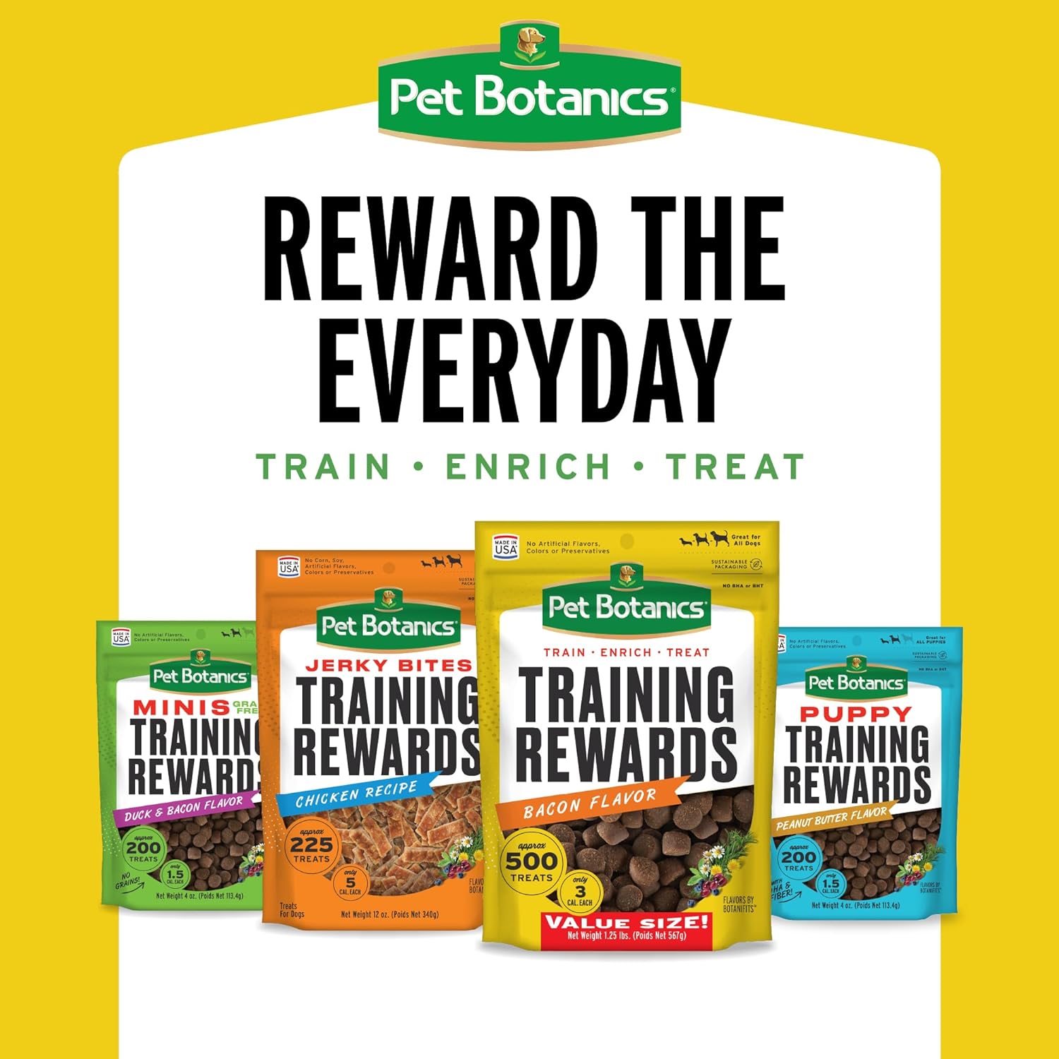 Pet Botanics Training Rewards Treats for Dogs, Made with Real Pork Liver, Focuses, Motivates, Rewards, Speeds Up Learning Curve, No BHA, BHT, Ethoxyquin, Bacon, 20 oz (1 pack)
