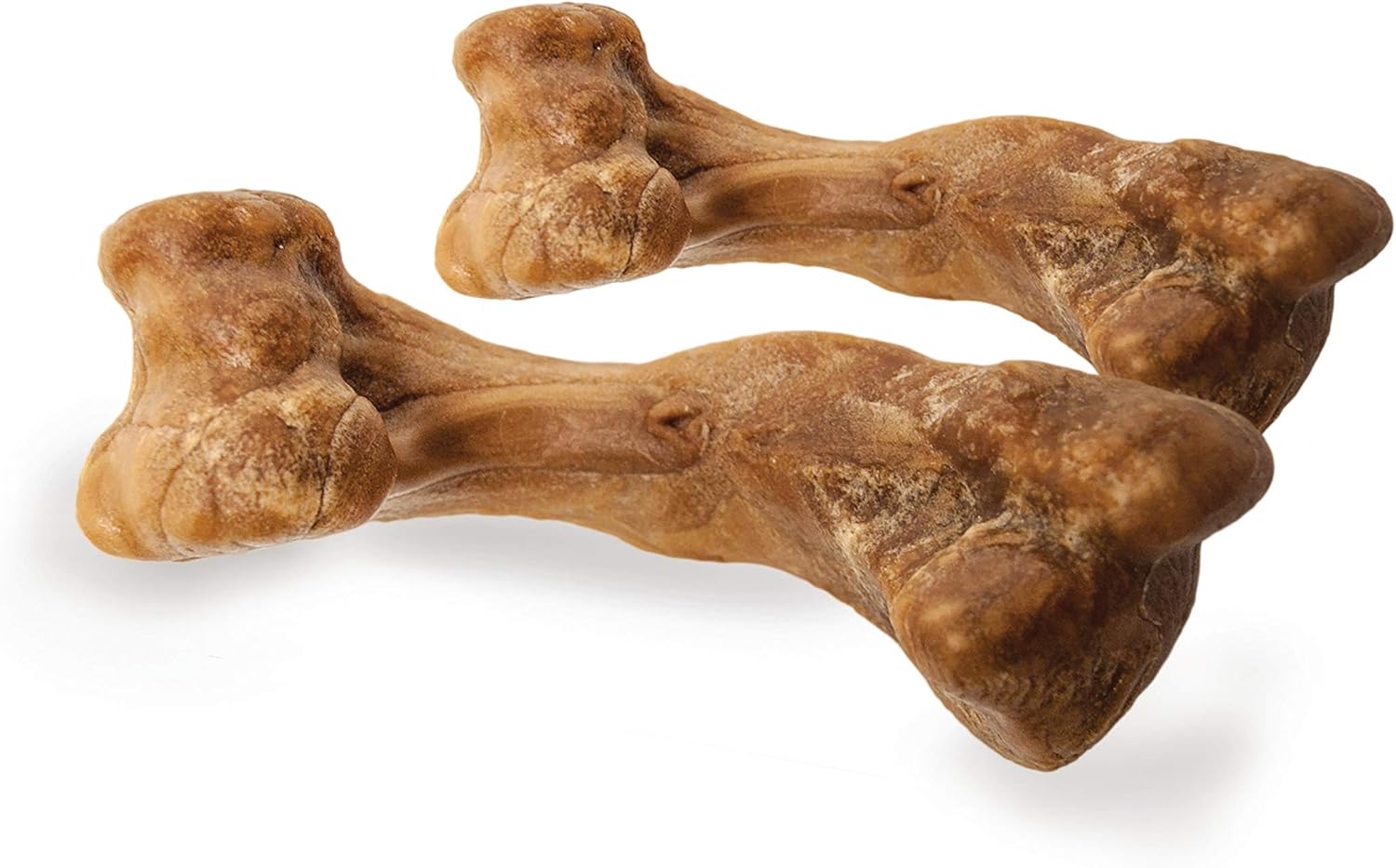Nylabone Healthy Edibles WILD Natural Long-Lasting Bison Flavor Bone Chew Treats for Dogs, Medium (2 Count)