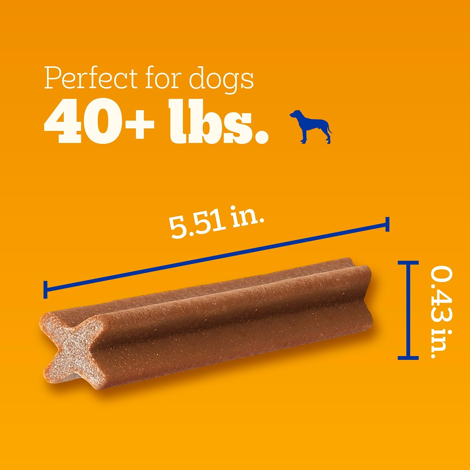 Pedigree Dentastix Large Dog Dental Treats Beef Flavor Dental Bones, 1.67 lb. Pack (32 Treats)