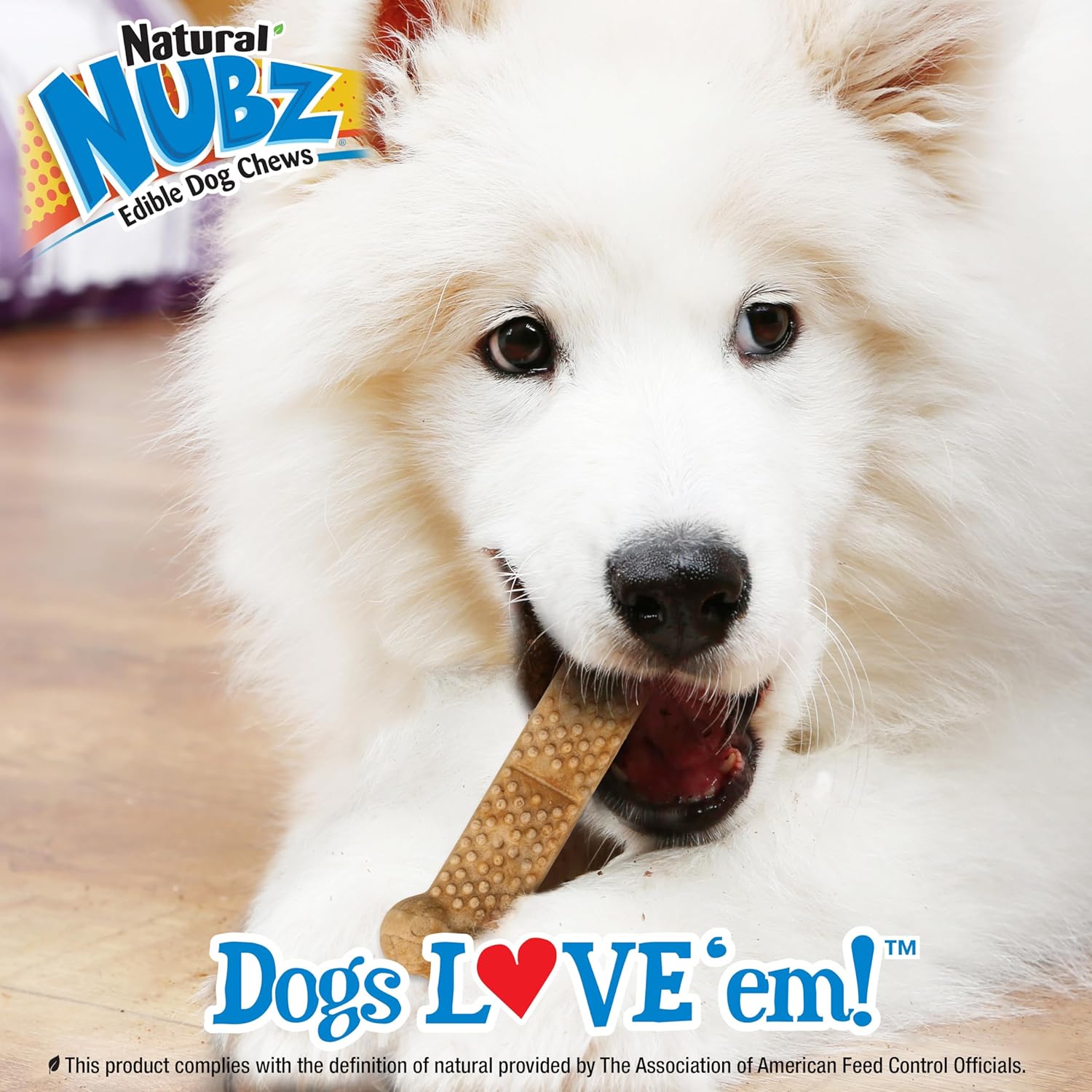 Nylabone Nubz Natural Edible Chew Treats for Dogs, Long Lasting Chews Made in USA, Chicken Flavor, Small – Up to 25 lbs. (36 Count)