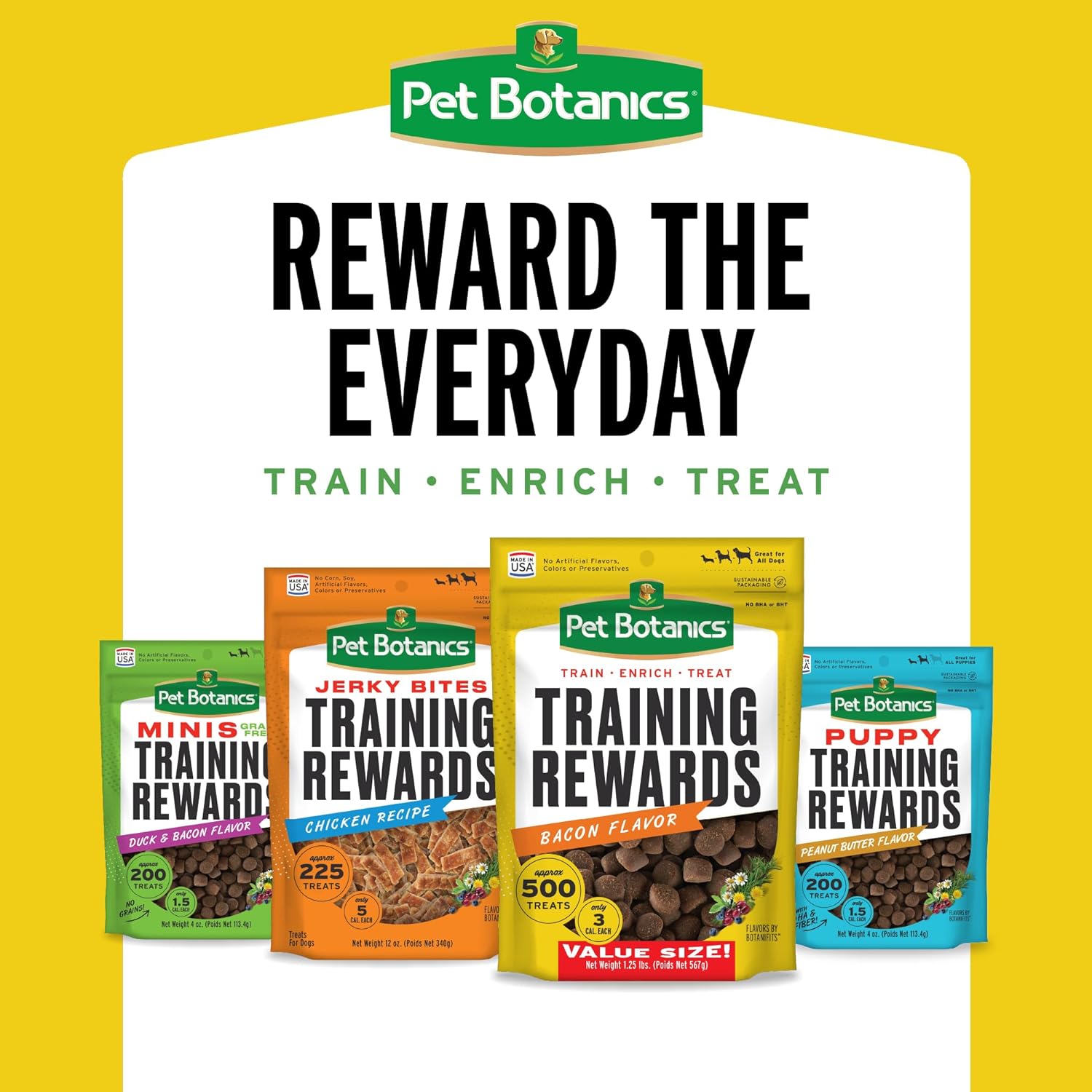 Pet Botanics 20 oz. Pouch Training Reward Soft & Chewy, Chicken Flavor, with 500 Treats Per Bag, The Choice of Top Trainers