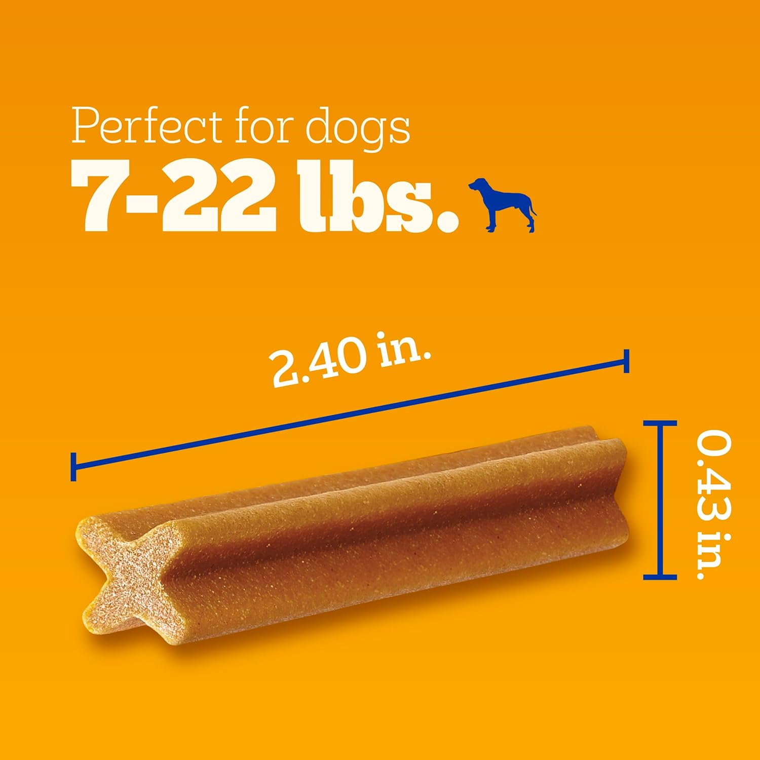 Pedigree Dentastix Small and Toy Breed Dog Treats, Original Flavor, 14 oz. Bag (58 Treats)
