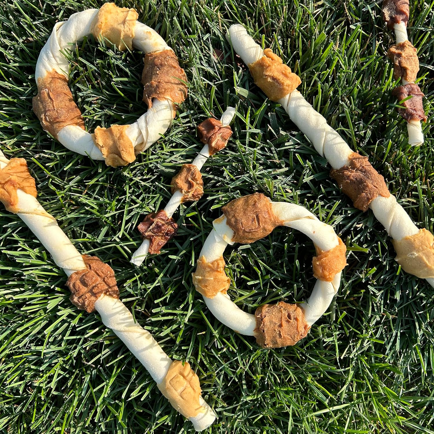 Cadet Gourmet X-Large Triple-Flavored Beef Hide Shish Kabob Dog Treats – Healthy & Natural Chicken, Liver, and Sweet Potato Dog Treats for Dogs Over 30 Lbs., 10 in. (15 Count)