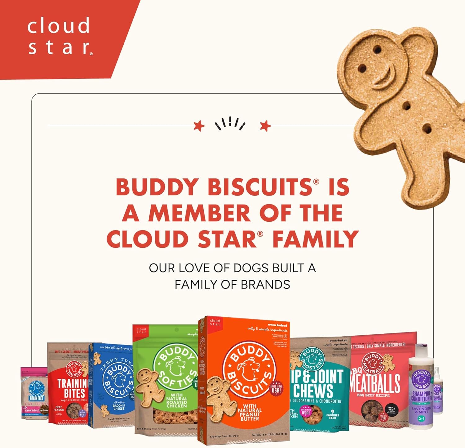 Buddy Biscuits 3.5 lbs. Bag of Crunchy Dog Treats Made with Roasted Chicken