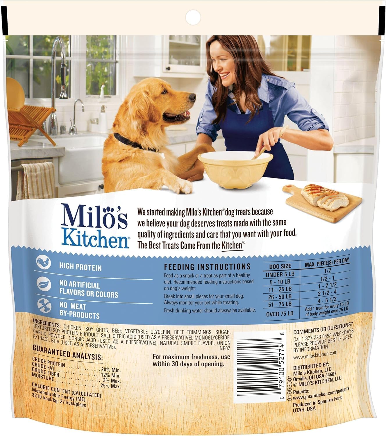 Milo’s Kitchen Chicken Meatballs Dog Treats, 10 Ounce