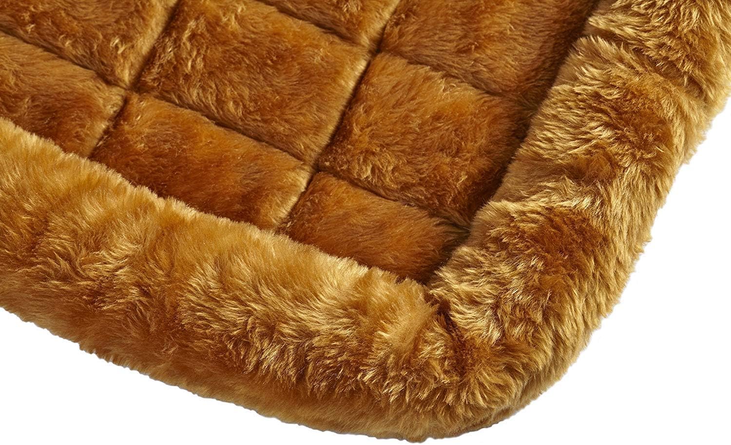 MidWest Homes for Pets Cinnamon 18-Inch Pet Bed w/ Comfortable Bolster | Ideal for Small Breeds & Fits an 18-Inch Crate | Easy Maintenance Machine Wash & Dry