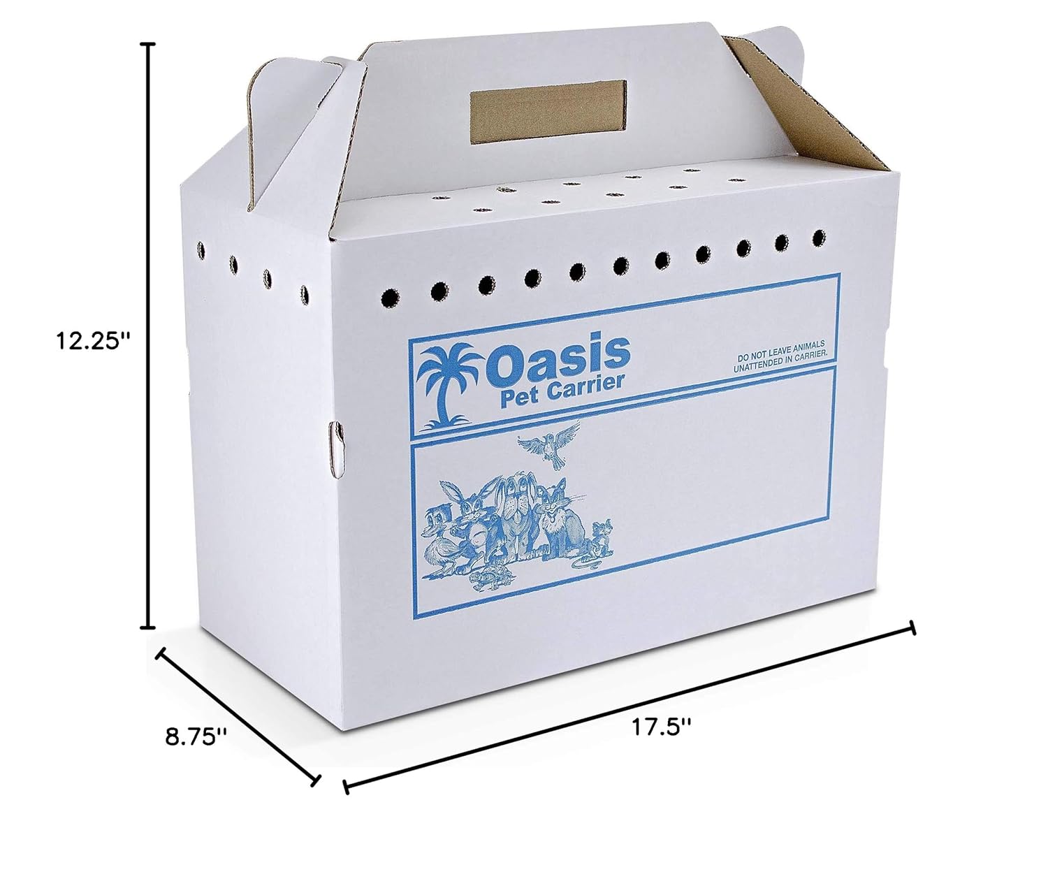 Disposable Cardboard Pet Carrier 12/Case