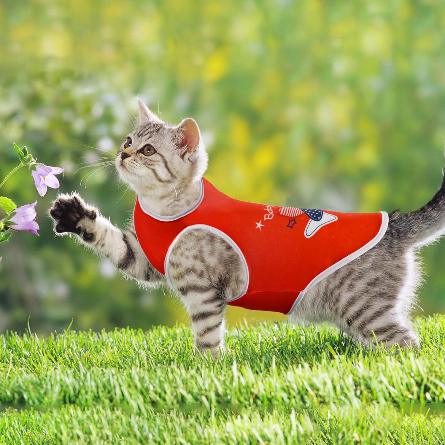 4 Pack Dog Shirts Dog Tank Tops Cute Pattern Cat Dog Summer Vest Shirt Dog Stripe Sleeveless T-Shirt Pet Soft Breathable Clothes for Cats Small Medium Dogs S
