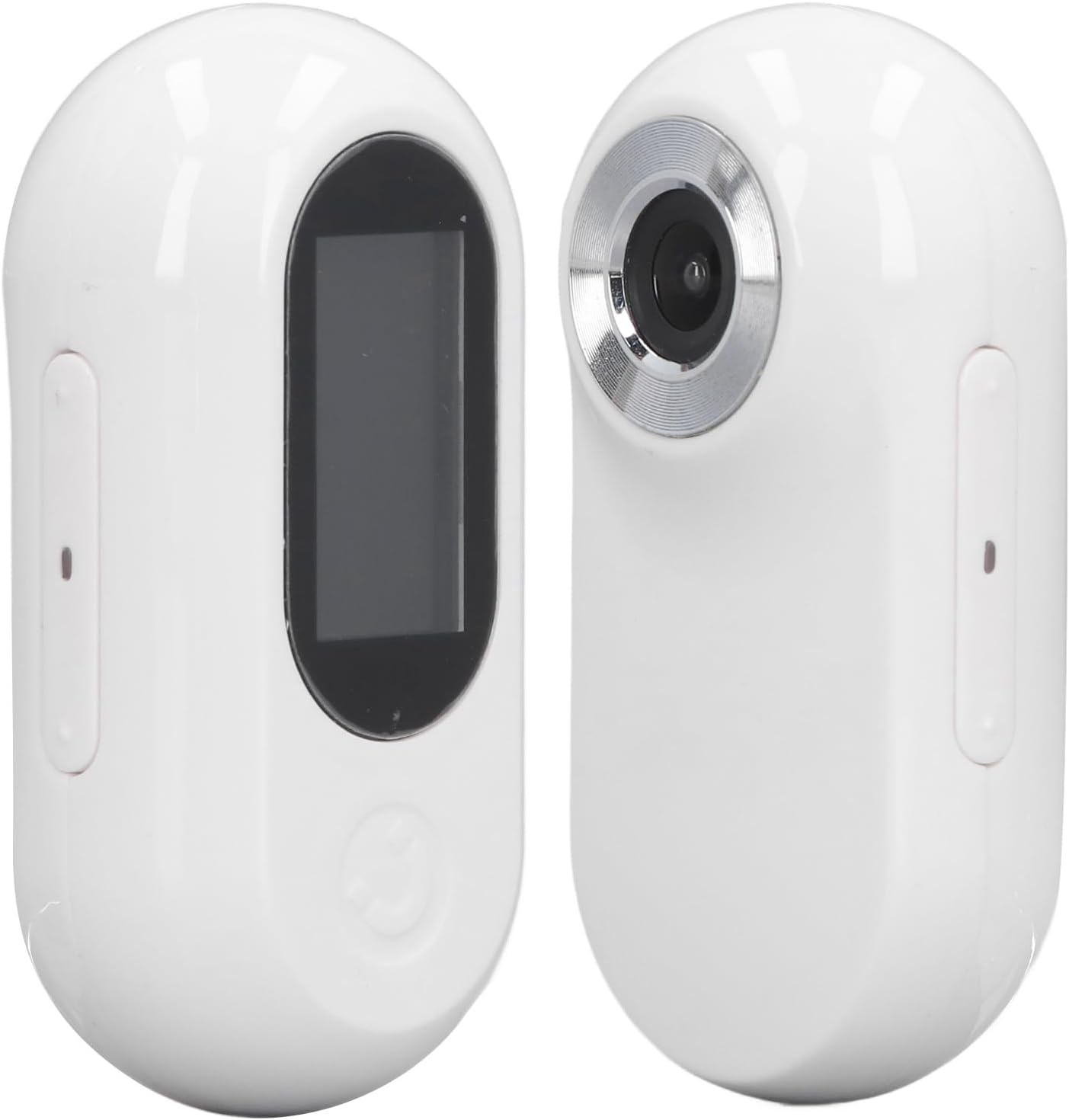 Yunseity Cat Collar Camera, No Needed, 120 Degree Wide Angle Home Pet Cameras, Mini Action Camera with Video Records, Indoor Outdoor Pet Cam, Birthday Gifts for Cats Dogs (White)