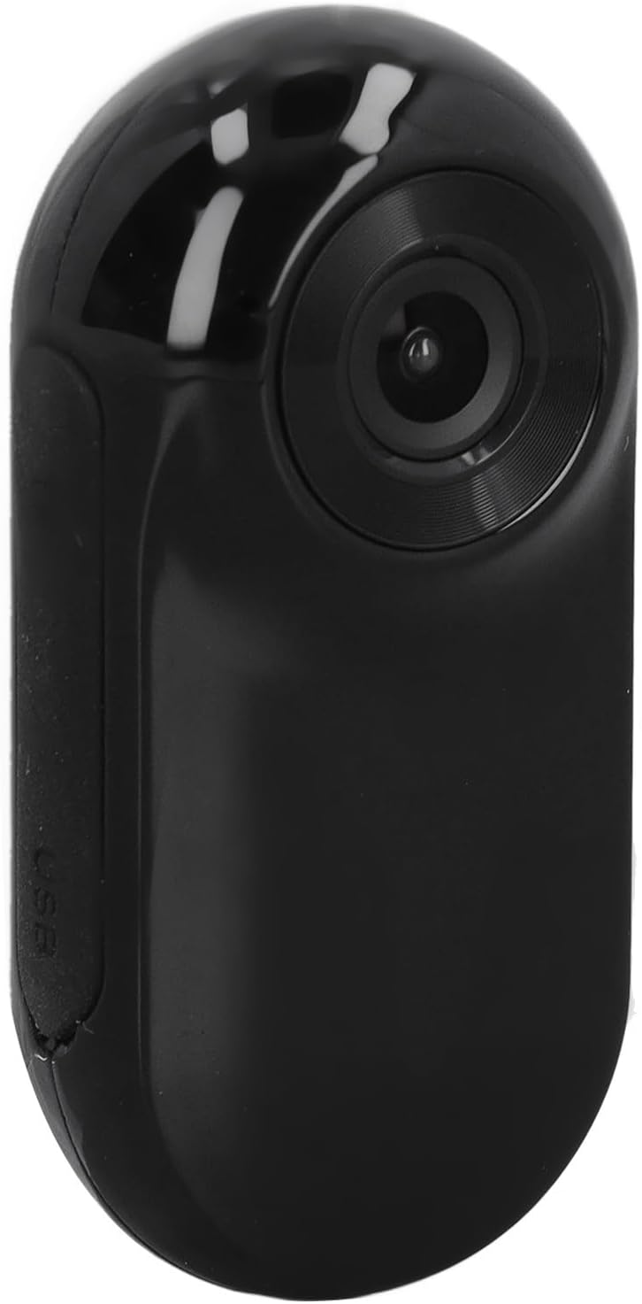 Cat Video Camera,Pet Collar Camera 120 Deg Lens OTG Connection Video Recording Adjustable Magnetic Cat Sport Camera for Outdoor 1920x1080P (Black)