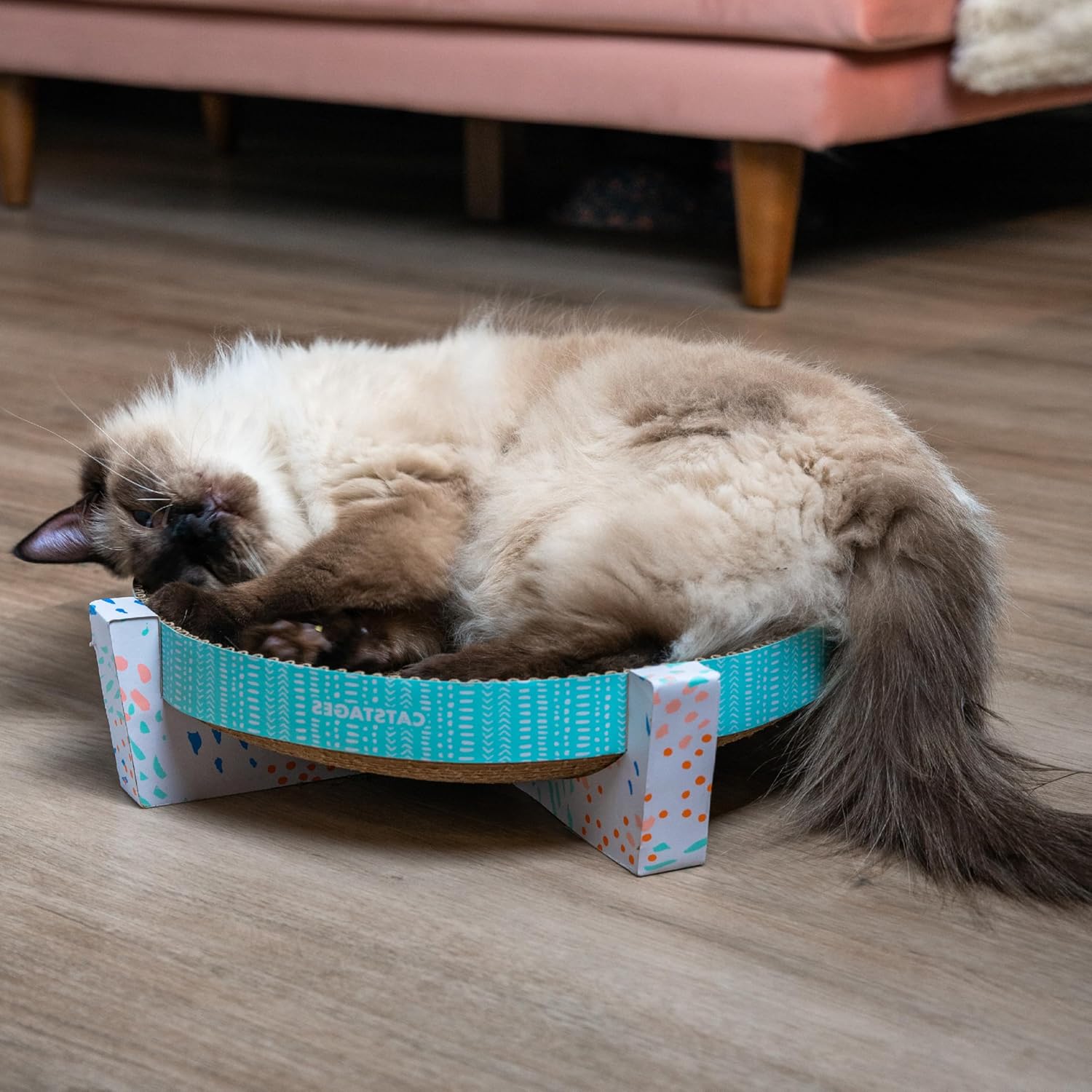 Catstages Scratch, Snuggle & Rest Corrugated Cat Scratcher With Catnip (packaging may vary)