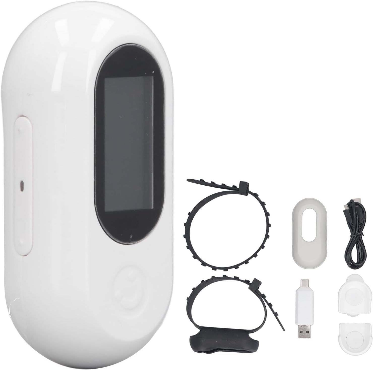 Dog Cat Collar Camera 4K HD, Collar Camera with Wide Angle Lens, Fit for Small Dog Cat, Pet Supplies Camera Action Camera for Video Records (White)