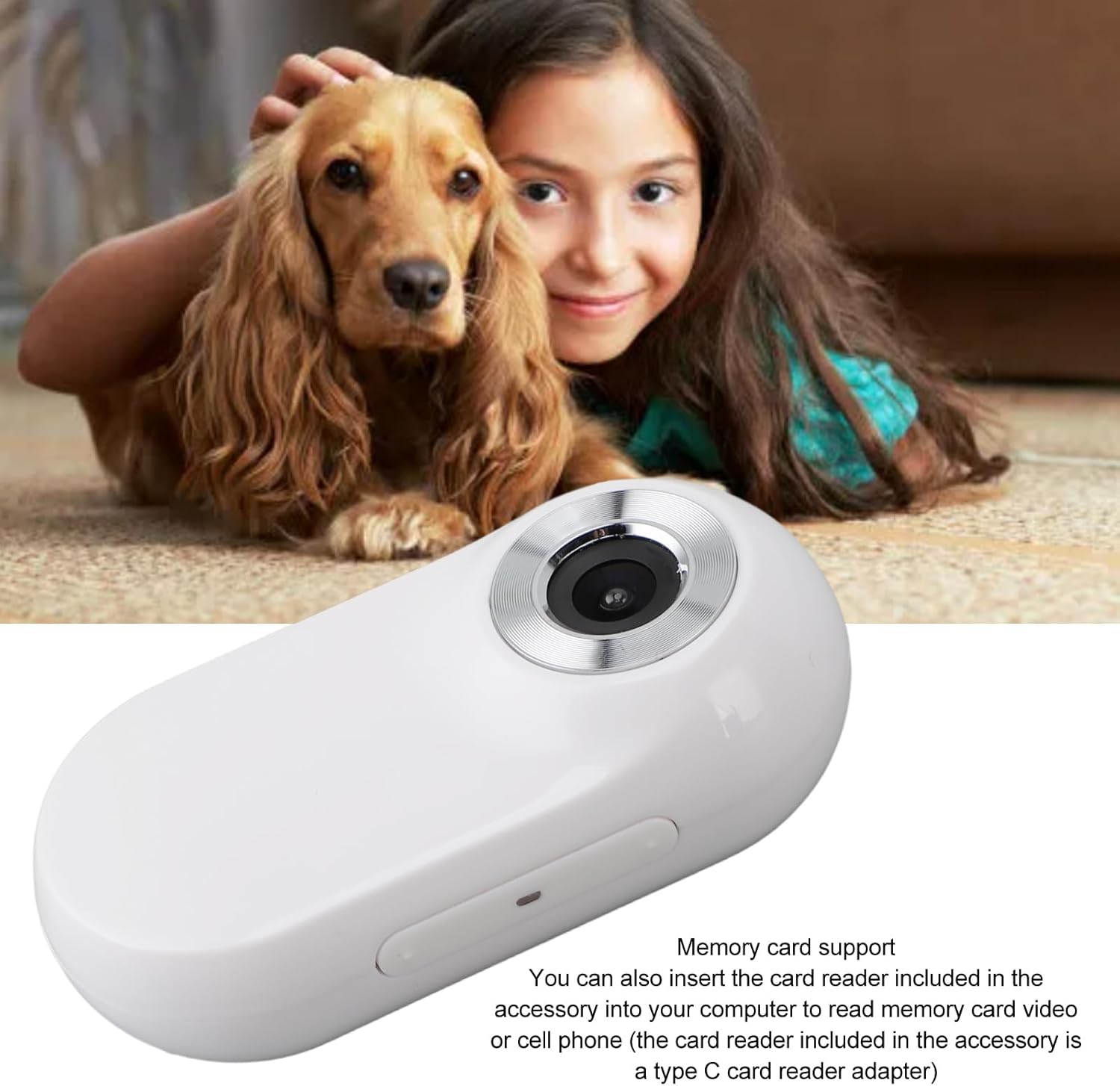 Gugxiom Cat Camera Collar, 1080P 170 Degree Cat Collars Camera, 30fps Sport Action Camera with Video Records, Mini Body Cam Dog Cam for Cats, Dogs, Pets