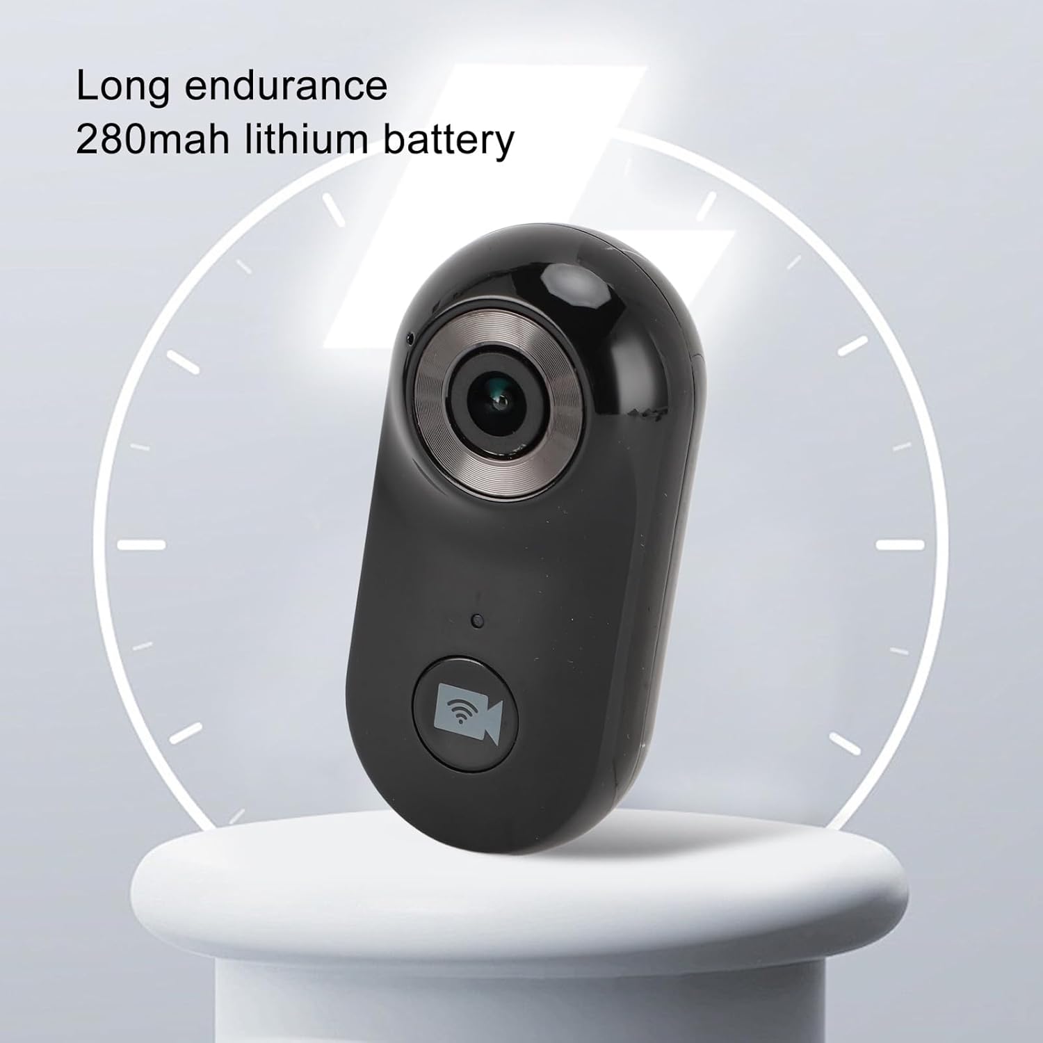 Gugxiom Cat Collar Camera, 1080P HD 2.4G Pet POV Camera with APP, Black