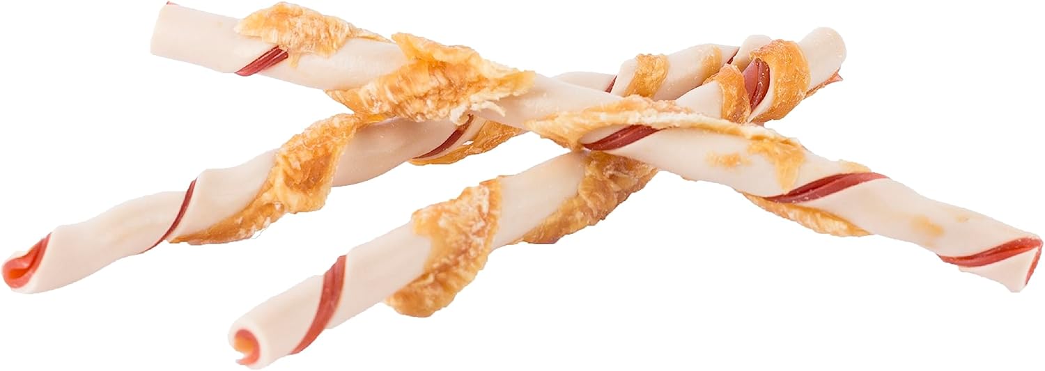Dreambone Twists Wrapped with Chicken, No-Rawhide Chews for Dogs, 11 Count