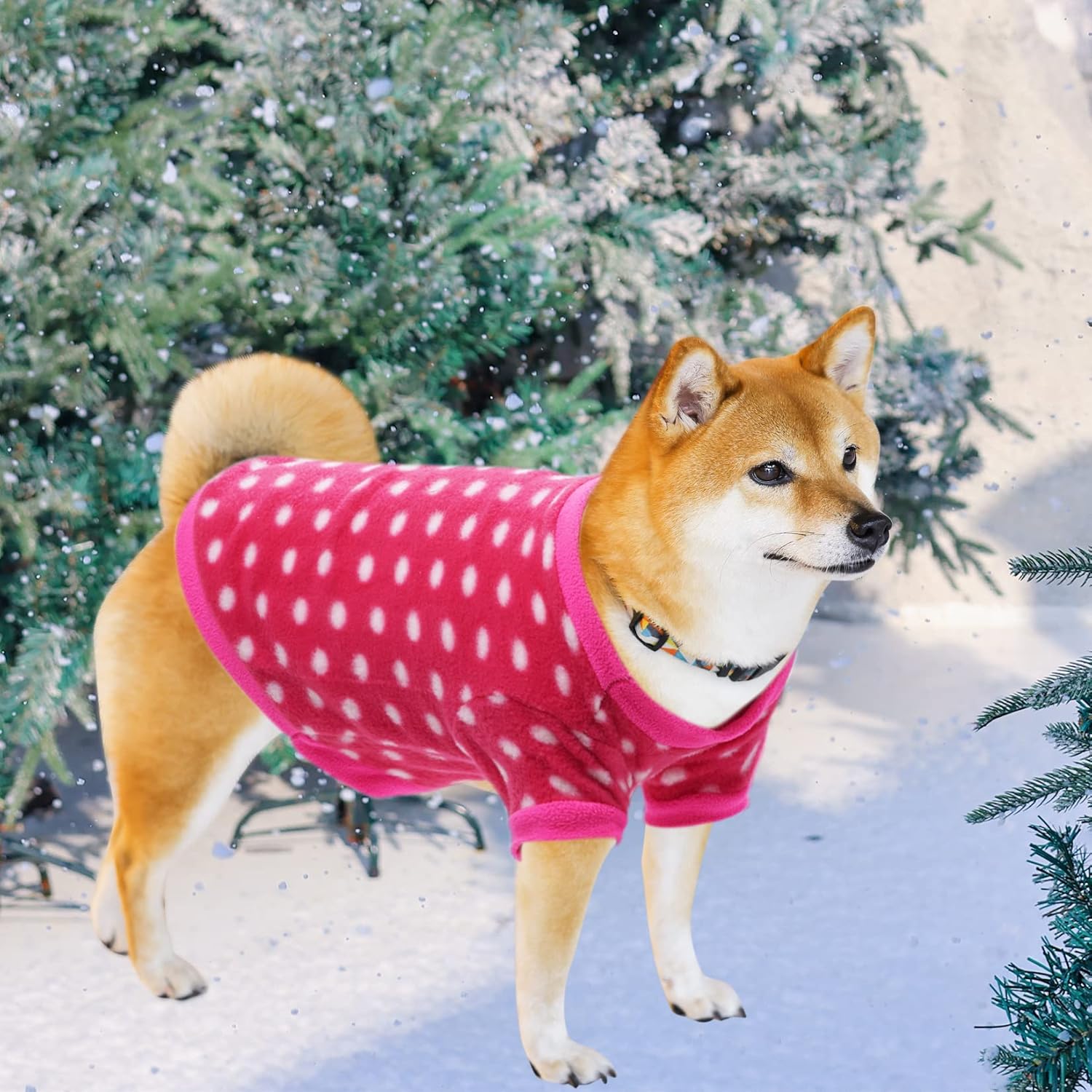 Rbenxia 4 Pieces Dog Fleece Sweaters Puppy Warm Sweater Doggie Sweatshirt Soft Fleece Dog Pajamas Puppy Clothes Winter Dog Outfits for Small Puppy Dog Cat Pets (X-Small)