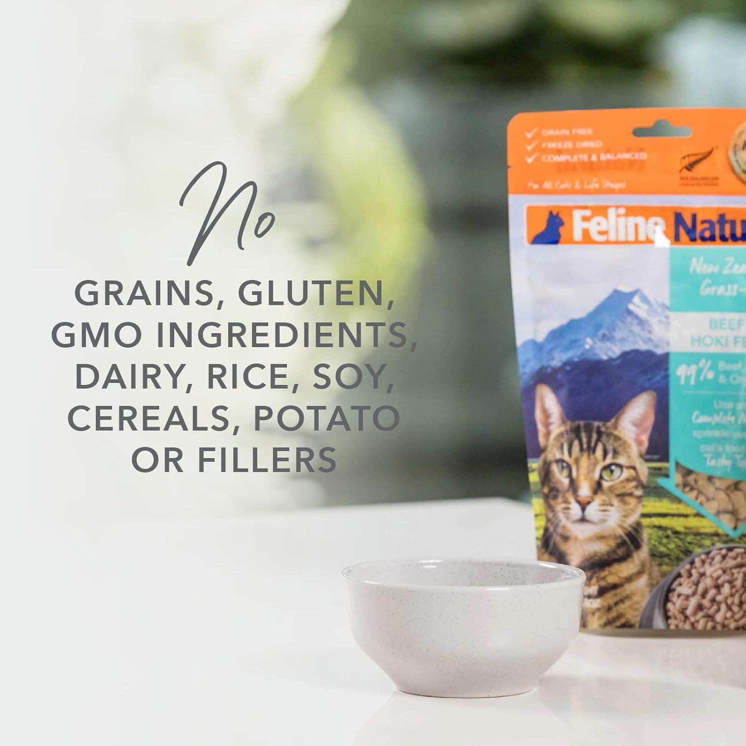 Feline Natural – Grain-Free Freeze-Dried Cat Food – Chicken, 11oz