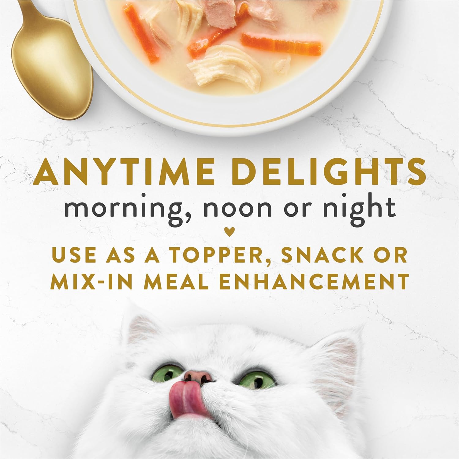 Purina Fancy Feast Lickable Broth Topper Complement Creamy Wet Cat Food Variety Pack – (Pack of 12) 1.4 oz. Pouches
