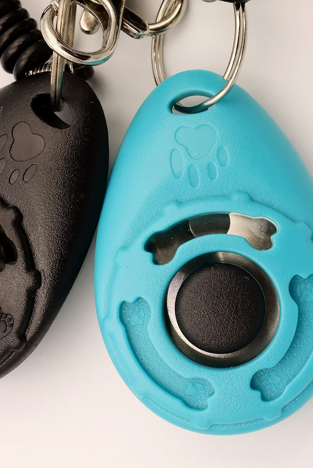 Pet Training Clicker with Wrist Strap – Dog Training Clickers (New Black + Blue)