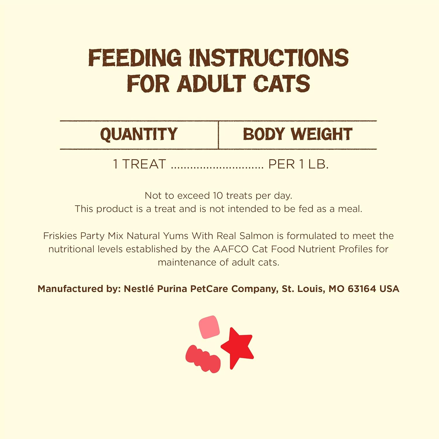 Purina Friskies Natural Cat Treats Party Mix Natural Yums With Real Salmon and Added Vitamins, Minerals and Nutrients – 20 Oz. Canister