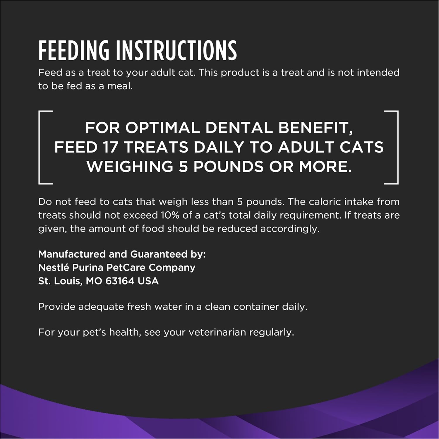 Purina Pro Plan Veterinary Diets Dental Bites Cat Treats – 1.8 oz. Pouch