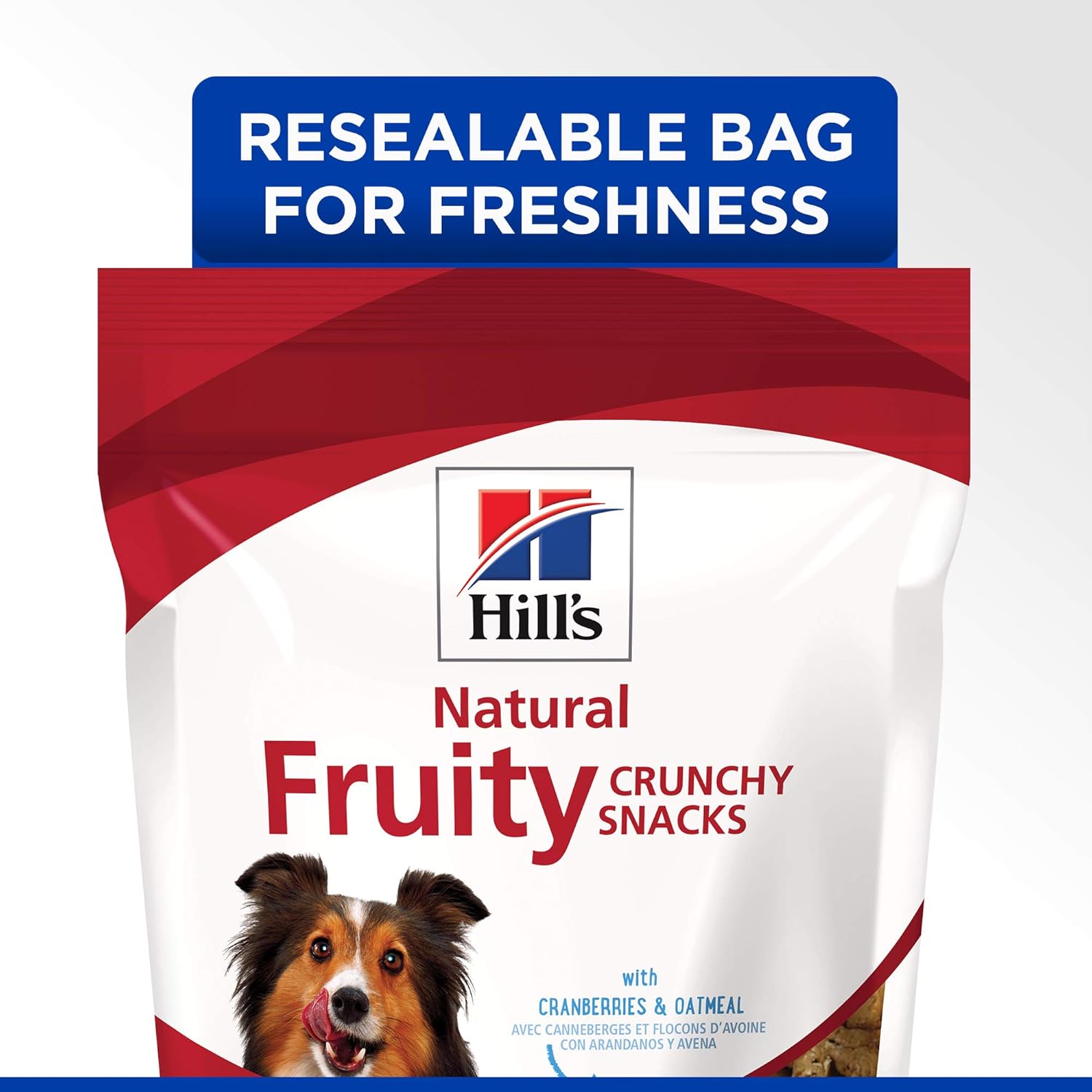 Hill’s Natural Fruity Crunchy Snacks, All Life Stages, Great Taste, Dog Treats, Cranberries & Oatmeal , 8 oz Bag