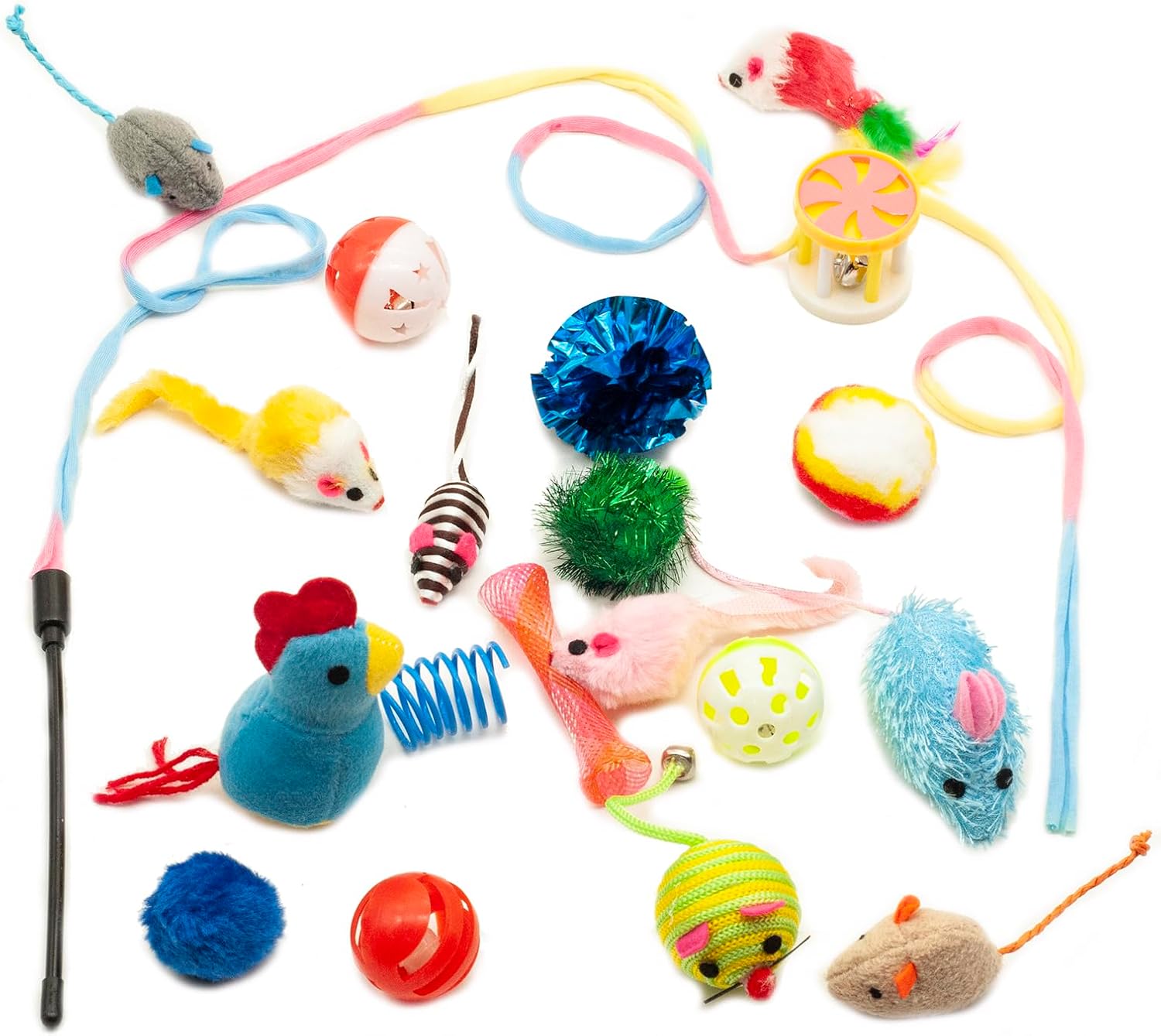 Fashion’s Talk Cat Toys Variety Pack for Kitty 20 Pieces