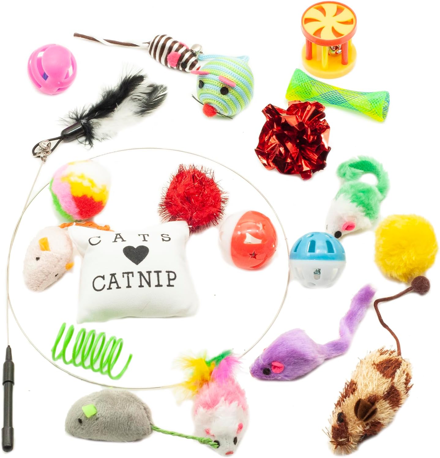 Fashion’s Talk Cat Toys Variety Pack for Kitty 20 Pieces