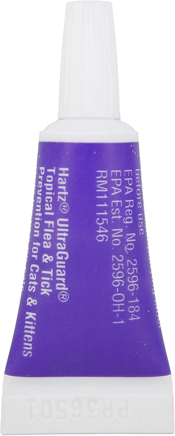 Hartz UltraGuard Topical Flea & Tick Prevention for Cats and Kittens – 3 Monthly Treatments