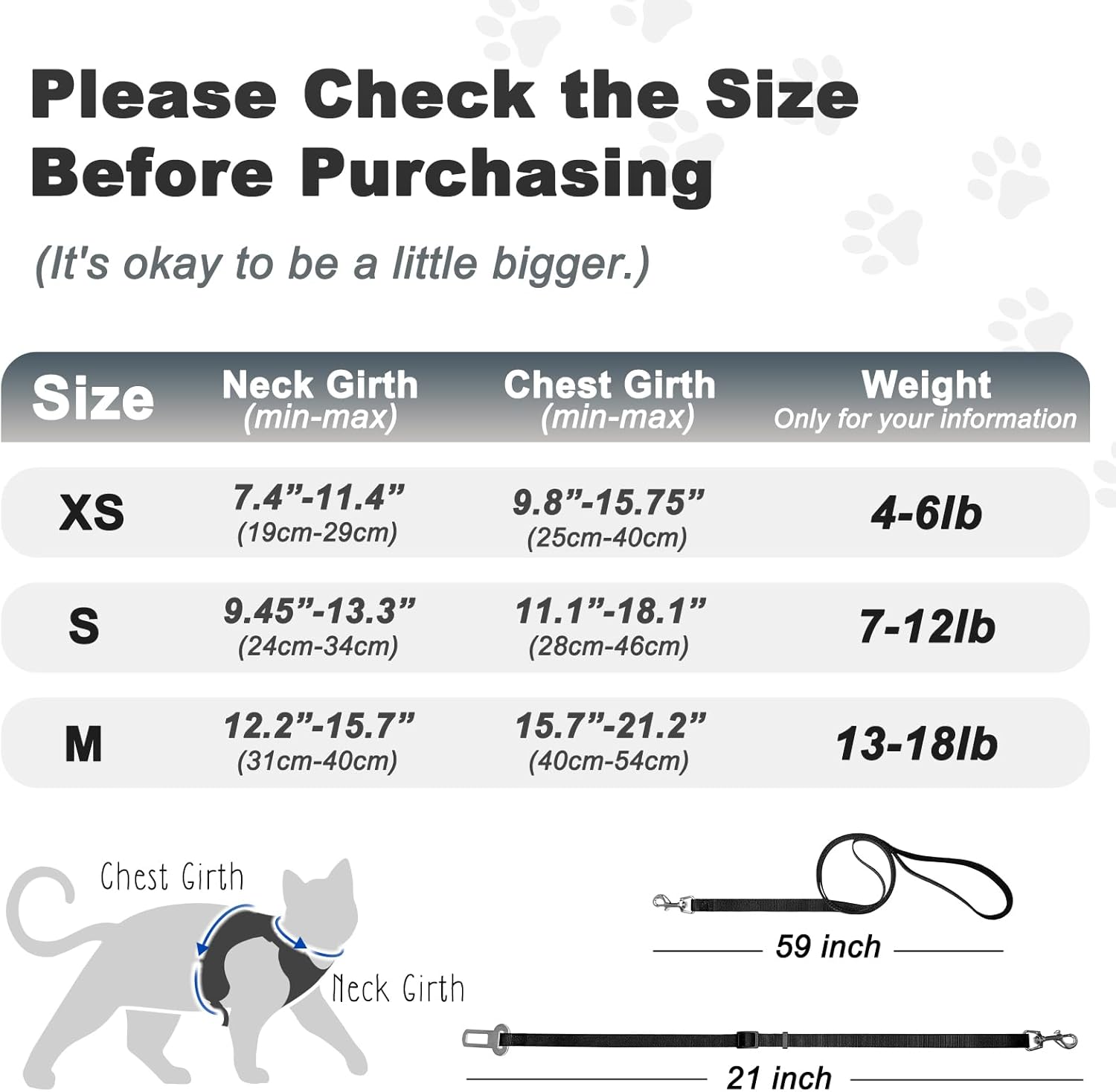 Cat Harness, Cat Car Harness and Leash for Walking, Escape Proof Soft Adjustable Vest Harnesses for Cats, Easy Control Breathable Reflective Strips Harness, Kitten Harness and Leash Set, Black, S