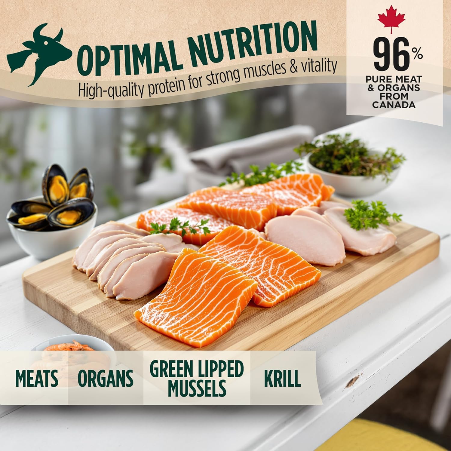 ZEAL Canada Air-Dried Cat Food Chicken Recipe – High Protein, Natural Superfoods, Nutrient Rich, No Fillers, Grain Free, Complete & Balanced (Chicken, 14.1 oz)