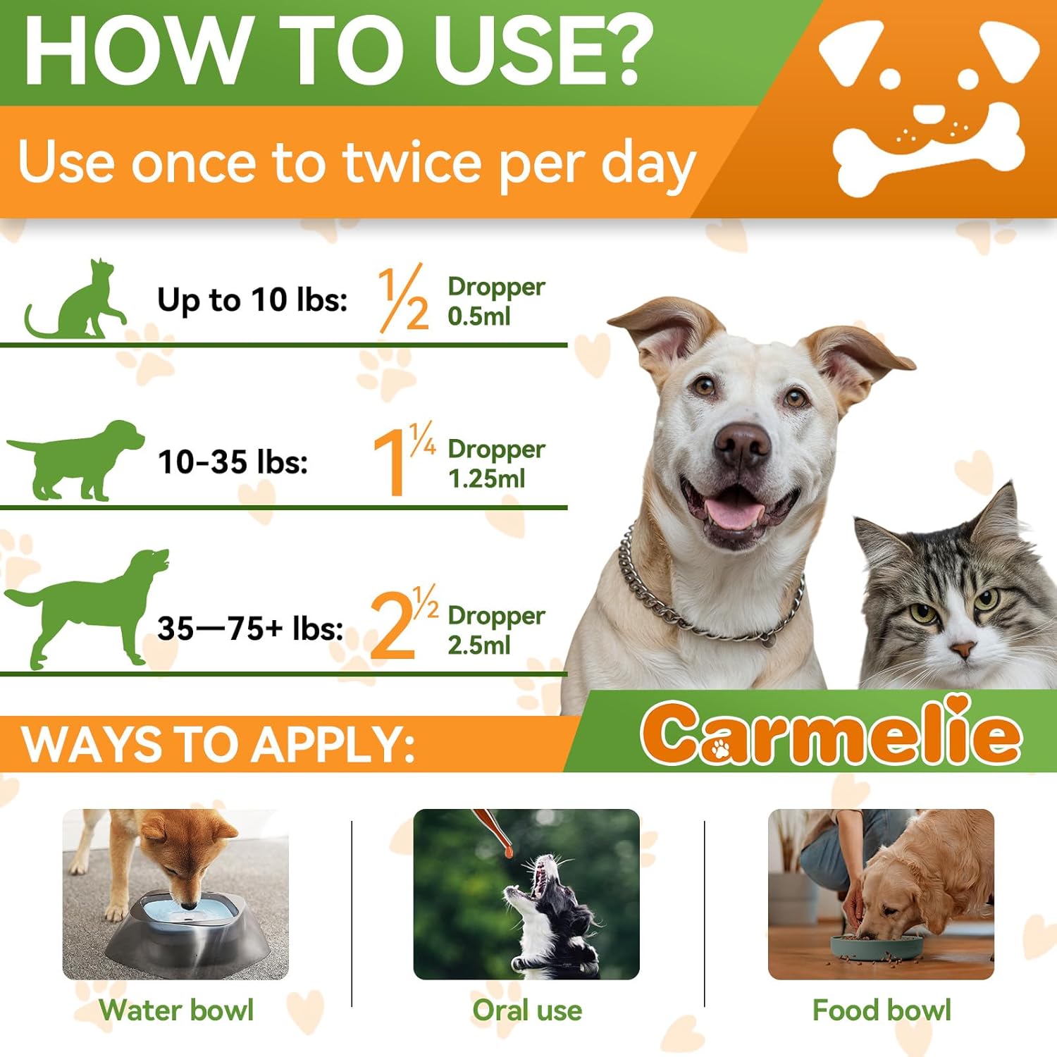 Oral Flea and Tick Prevention for Dogs and Cats, Natural Dog Flea and Tick Treatment, Cat Flea Control Medicine & Treatment, Flea Drops Supplements with Vitamin for Pets – All Breeds and Ages – Bacon