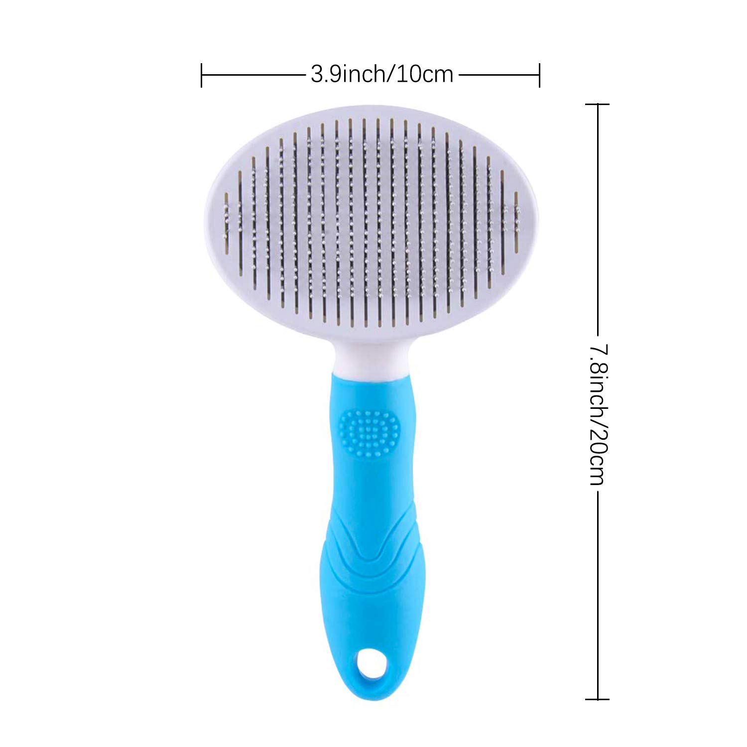 Cat Self Cleaning Slicker Brush, Pets Skin Friendly Grooming Brushes for Shedding Dogs Cats Hair Easy to Remove Loose Undercoat with Long or Short Hairs Pet Massage Tool All Hair Type – UPGRADED