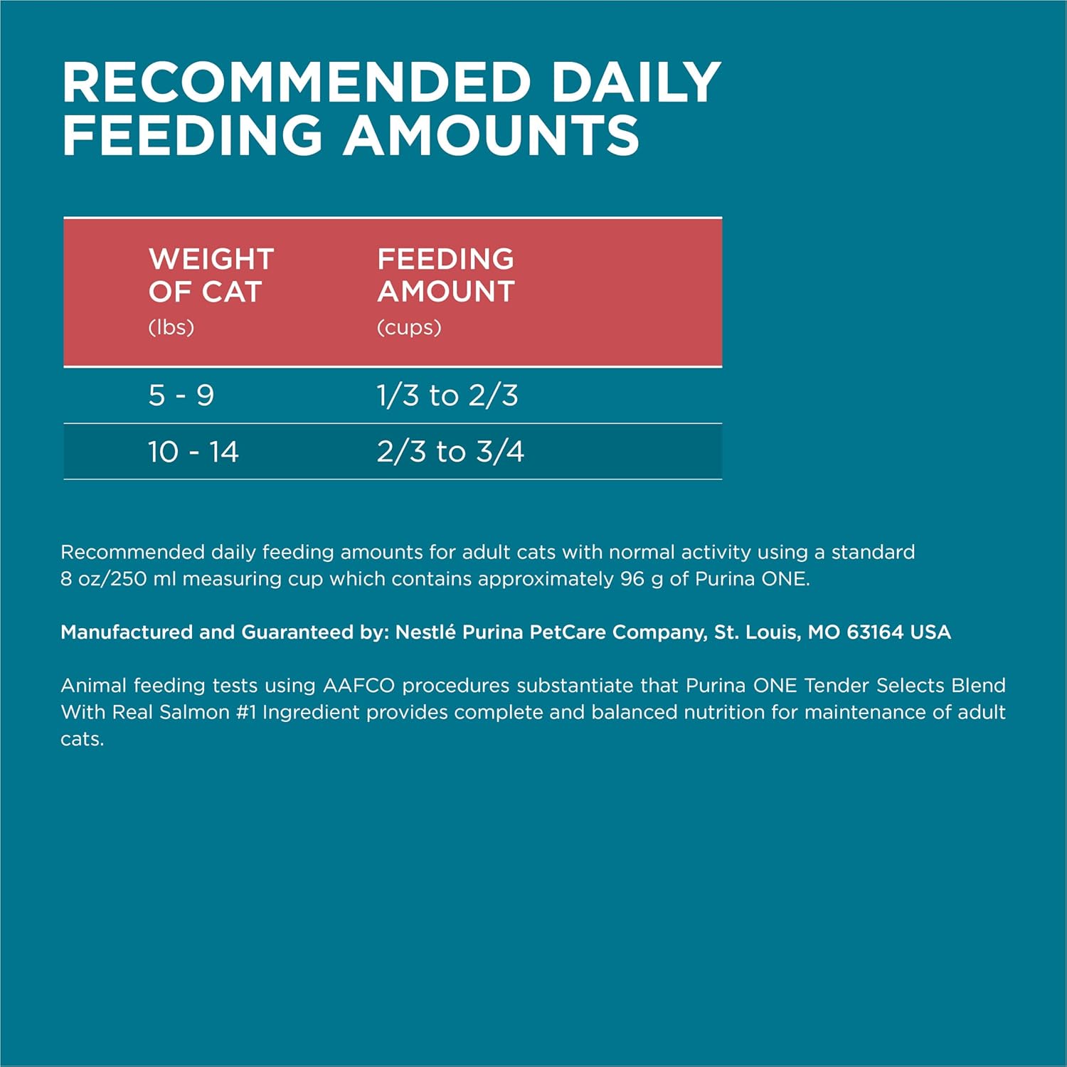 Purina ONE Natural Dry Cat Food, Tender Selects Blend With Real Salmon – 16 lb. Bag