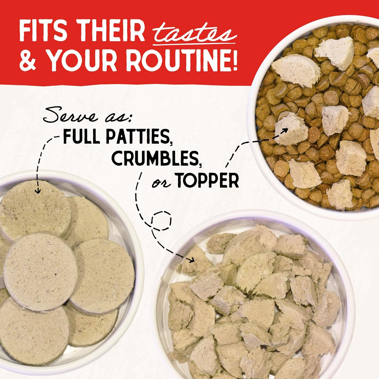 Stella & Chewy’s Freeze Dried Raw Dinner Patties – Grain Free Dog Food, Protein Rich Chewy’s Chicken Recipe – 14 oz Bag