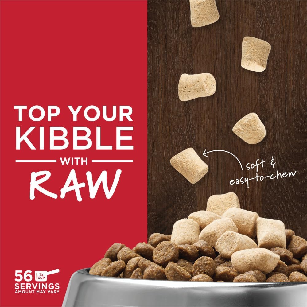 Instinct Raw Boost Mixers, Freeze Dried Dog Food Topper, Grain Free Recipe – All Natural Beef, 14 oz. Bag