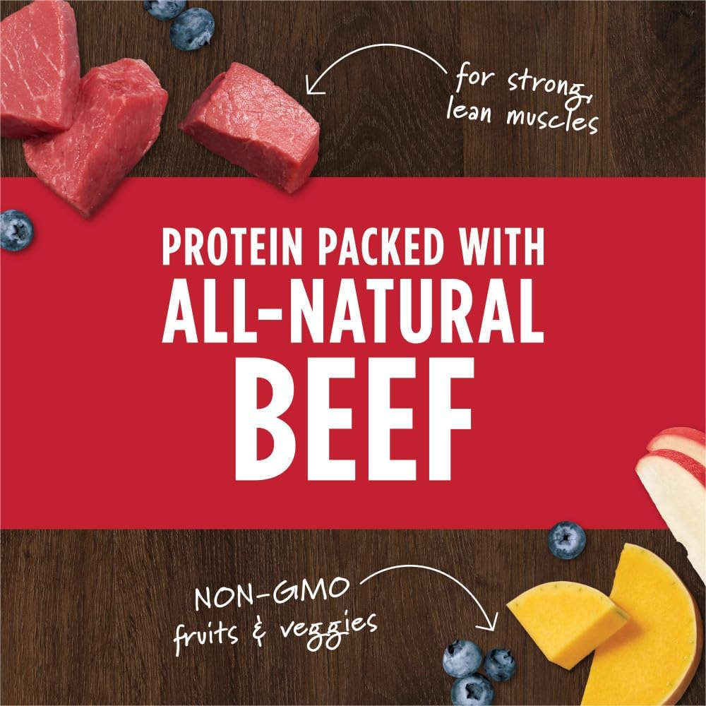 Instinct Raw Boost Mixers, Freeze Dried Dog Food Topper, Grain Free Recipe – All Natural Beef, 14 oz. Bag