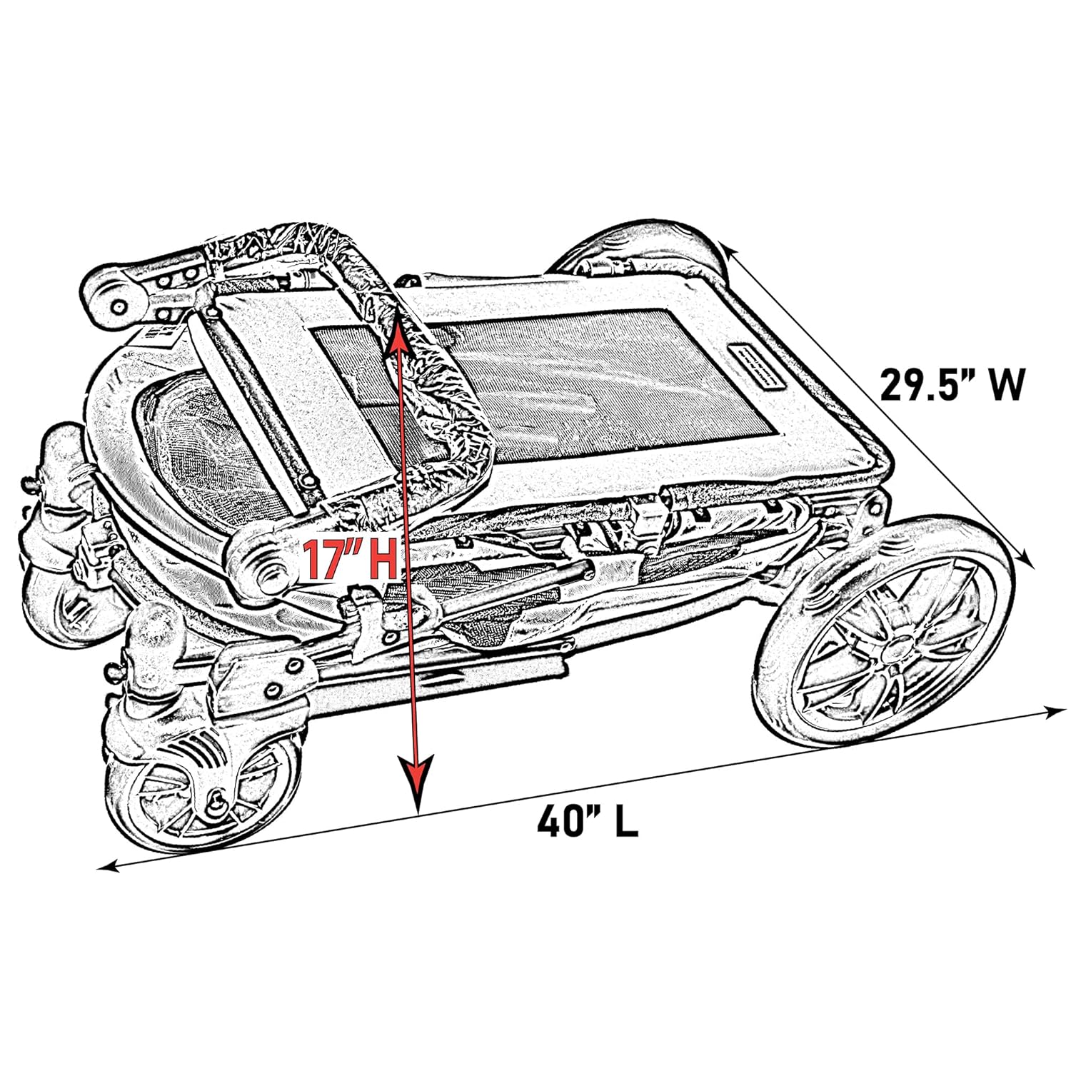 Pet Gear NO-Zip Pet Stroller with Dual Entry, Push Button Zipperless Entry for Single or Multiple Dogs/Cats, Pet Can Easily Walk in/Out, No Need to Lift Pet, Gel-Filled Tires