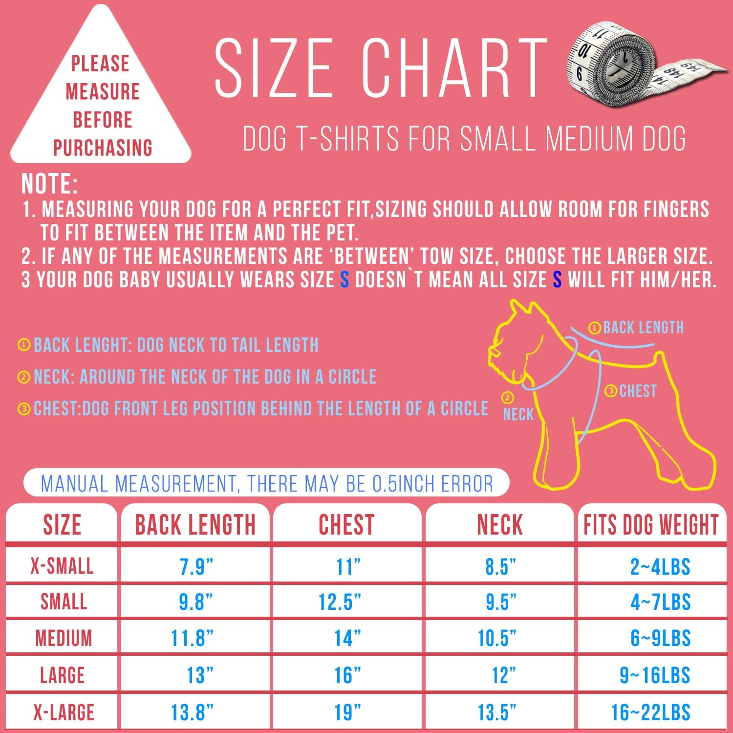 KINGMAS 4 Pieces Dog T-Shirt, Breathable Pet Shirts, Puppy Sweatshirt Dog Clothes Outfit Apparel Coats for Small Medium Dogs Cats (Blue, Green, Red, Orange) – X-Small