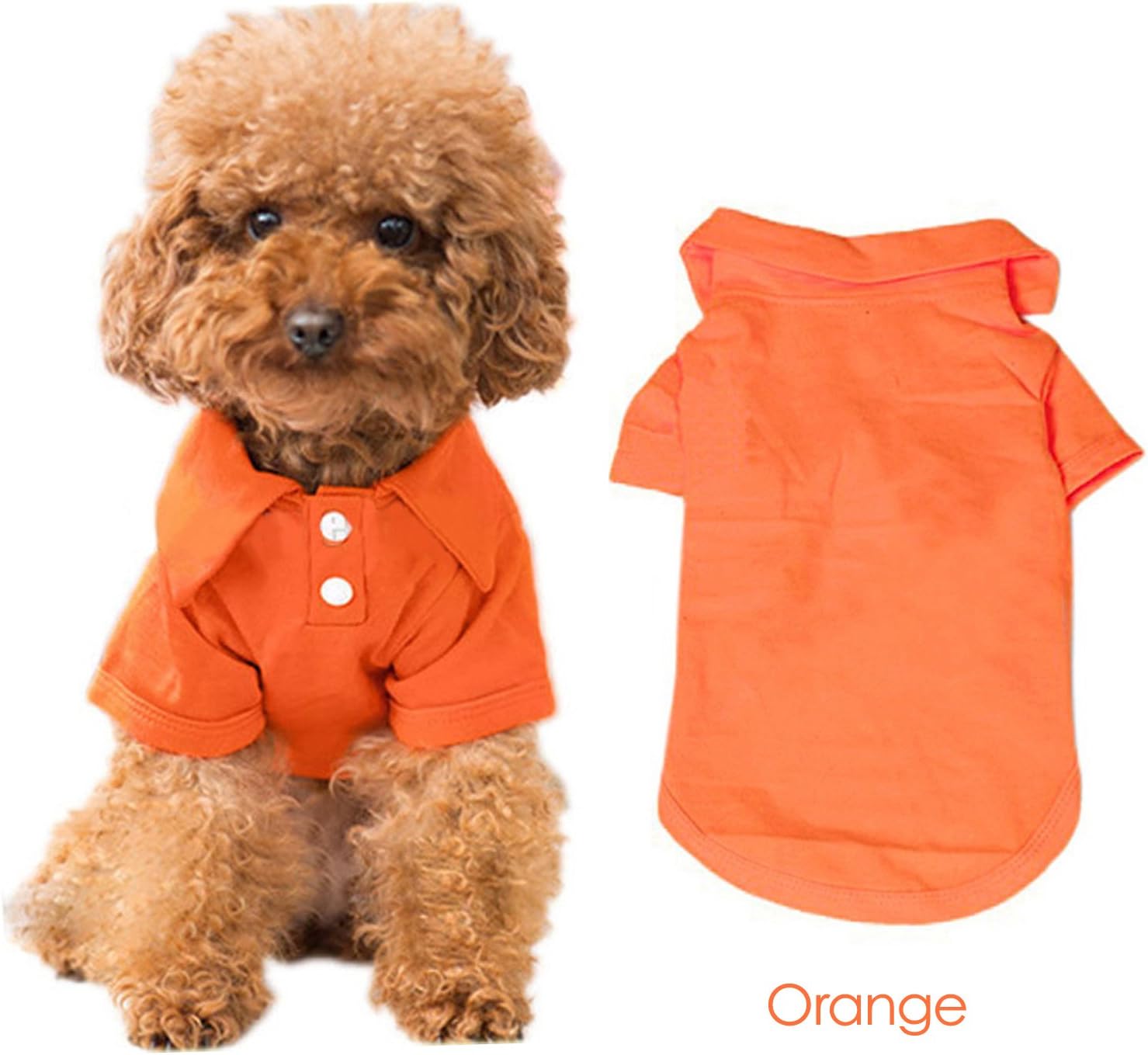 KINGMAS 4 Pieces Dog T-Shirt, Breathable Pet Shirts, Puppy Sweatshirt Dog Clothes Outfit Apparel Coats for Small Medium Dogs Cats (Blue, Green, Red, Orange) – X-Small