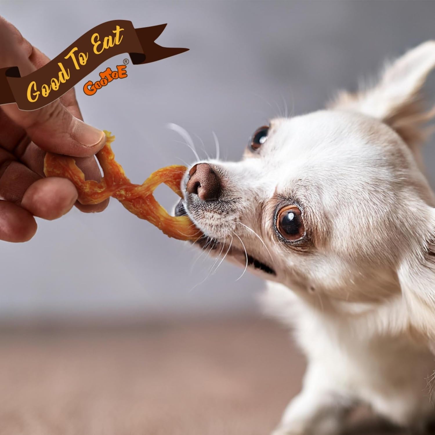 Gootoe Turkey Tendon Dog Treats – 100% USA-Sourced, Natural Snack, Premium Training Chews, Hypoallergenic, Reseal Value Bags, Sizes for Small Medium & Large Dogs (2.54 oz, Bone)