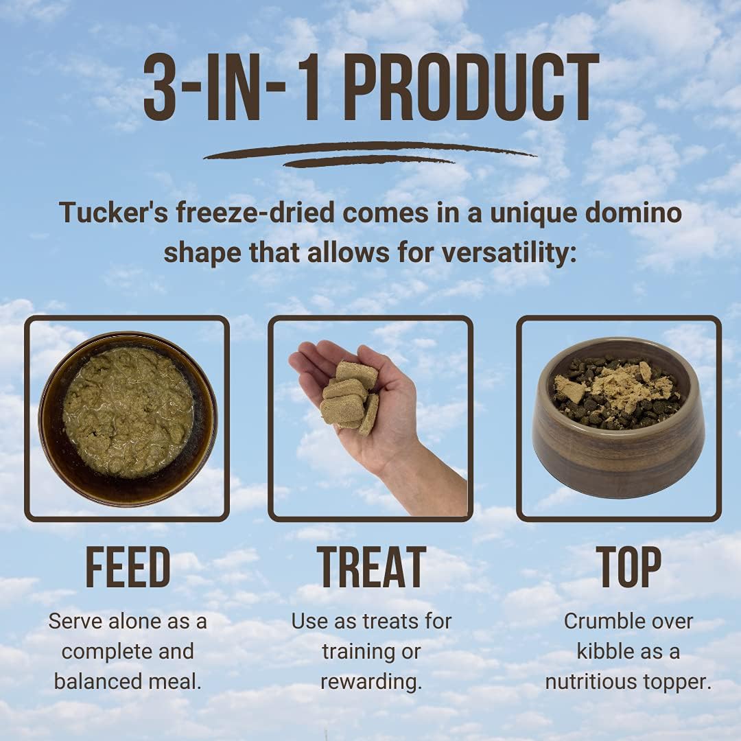 Tucker’s Raw Frozen Freeze Dried Raw Dog Food, Chicken & Pumpkin Formula 14oz