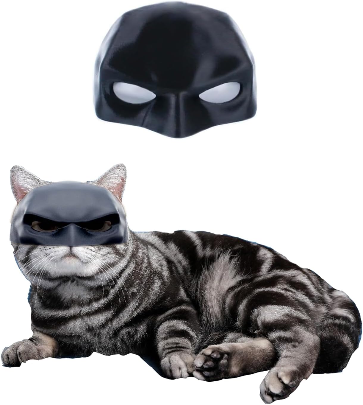 Cat Mask, Cosplay Hat, Cat Halloween Costume Accessory, Fits Most Cats (Medium)