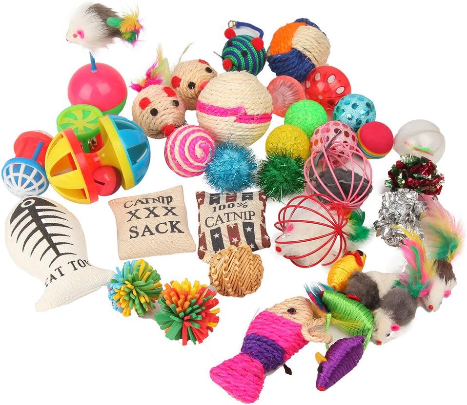 Fashion’s Talk Cat Toys Variety Pack for Kitty 20 Pieces