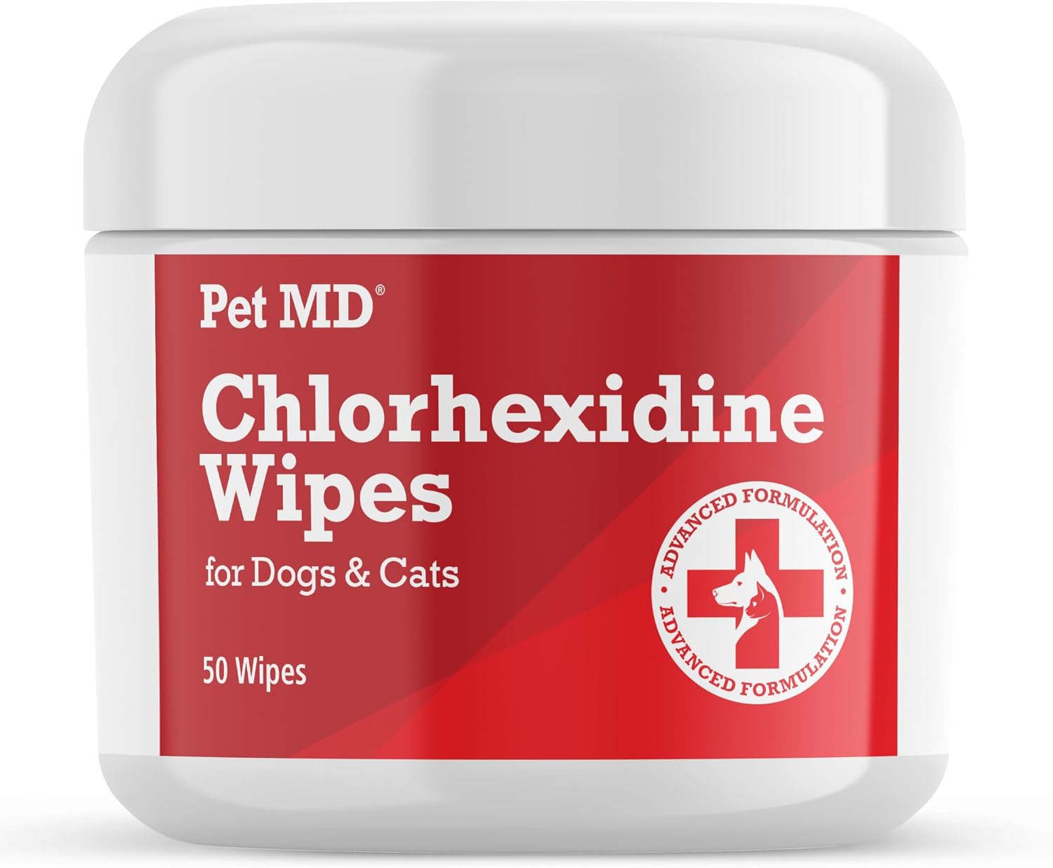 Pet MD Topical Wipes for Cleansing – with Aloe for Cats and Dogs – 50 Count